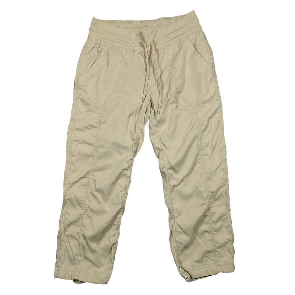 The North Face Aphrodite 2.0 Capri Womens Small Tan Hiking Stretch Nylon Solid